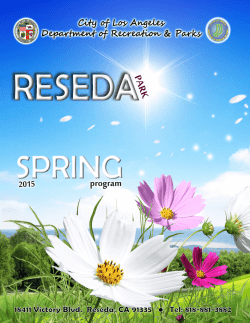 Spring 2014 Brochure - City of Los Angeles Department of