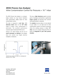 ZEISS Process Gas Analyzer Inline Contamination Control for