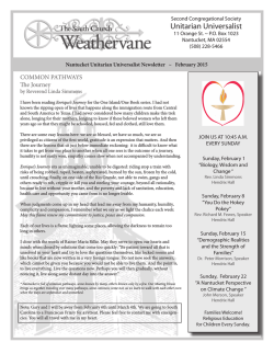 February 2015 Weathervane - Nantucket Unitarian Universalists
