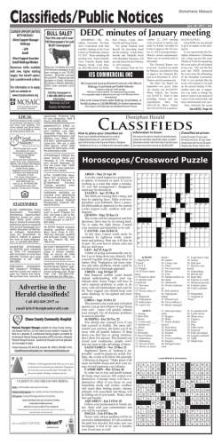 Classifieds/Public Notices DONiPhAN HERAld