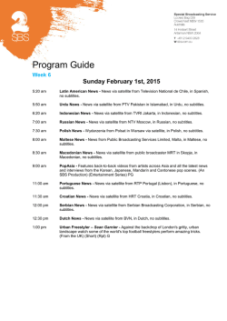 SBS2 Program Guide