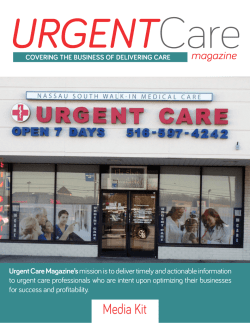 Media Kit - Urgent Care Magazine