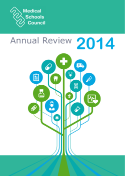Annual Review 2014 - Medical Schools Council