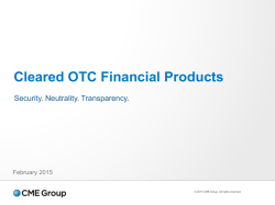 Cleared OTC Financial Products - Security. Neutrality