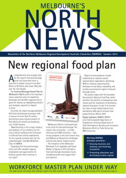 New regional food plan - Regional Development Victoria