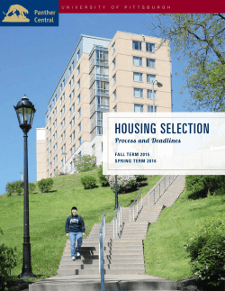 HOUSING SELECTION - Panther Central