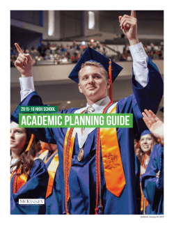 Academic Planning Guide - McKinney Independent School District