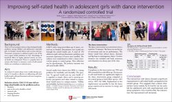 Improving self-rated health in adolescent girls with dance intervention