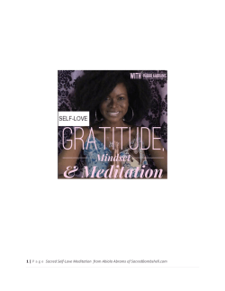 1 | Page Sacred Self-Love Meditation from Abiola Abrams of