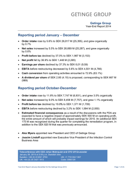 Year-End Report 2014