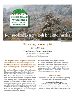 Your Woodland Legacy - Tools for Estate Planning