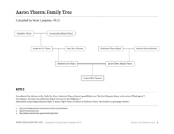 Aaron Ybarra: Family Tree