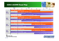 DDR3 UDIMM Road Map