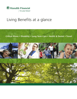 Living Benefits at a glance - Repsource