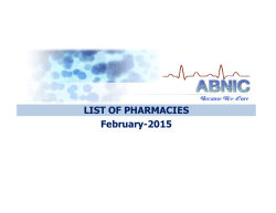 Download List of Pharmacies - Al Buhaira National Insurance