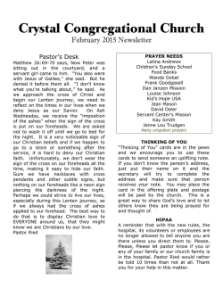 February 2015 Newsletter - Crystal Congregational Church
