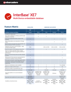InterBase® XE7