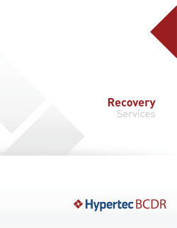 Hypertec BCDR Recovery Services Brochure