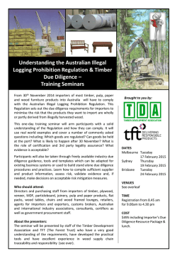 event flyer - Timber Due Diligence
