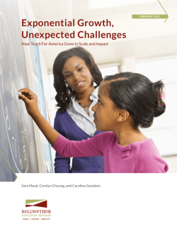 new report - Bellwether Education Partners