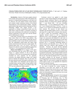 Characterization of Lunar Crust Mineralogy with M
