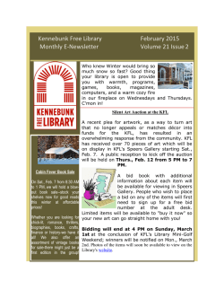 Kennebunk Free Library February 2015 Monthly E