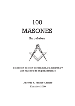 100 MASONES - Gran Logia de Colombia