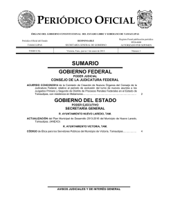 ENE - Periodico Oficial - Gobierno del Estado de Tamaulipas