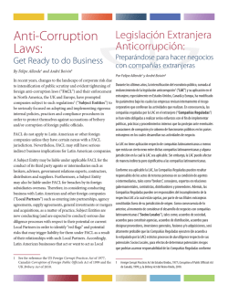 Anti-Corruption Laws: - Cassels Brock & Blackwell LLP