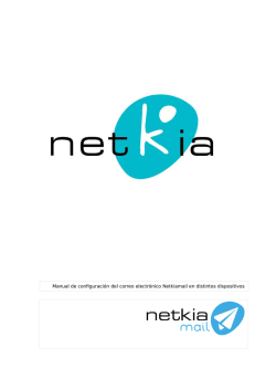 Manual de configuración del correo electrónico Netkiamail en