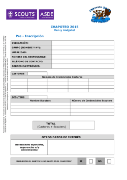Preinscripcion Chapoteo 2015 formulario