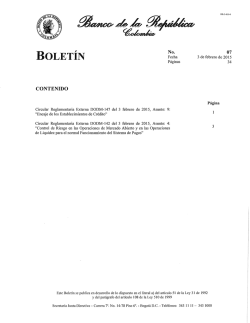 Boletín núm. 07 - Banco de la República