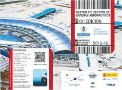 calendario 2015-2016 - Master Sistemas Aeroportuarios