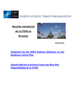 Reunión ministerial de la OTAN en Bruselas