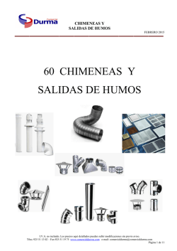 60 CHIMENEAS Y SALIDAS DE HUMOS