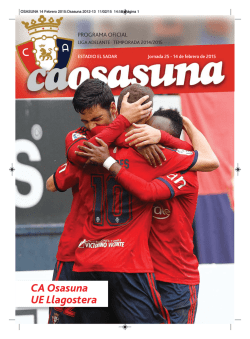 OSASUNA 14 Febrero 2015:Osasuna 2012-13