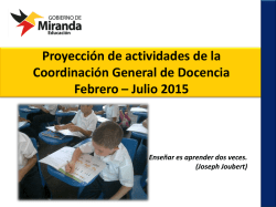 Diapositiva 1 - Gobierno del estado Miranda
