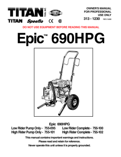 Epic 690 HPG - Titan Tool USA