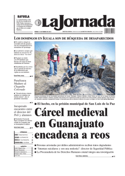 Cárcel medieval en Guanajuato encadena a reos