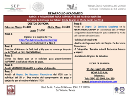 Fichas - Instituto Tecnológico de Cd. Victoria