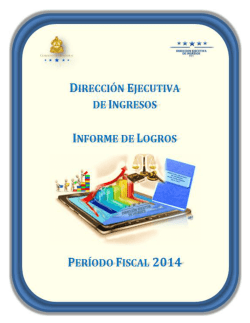 dirección ejecutiva de ingresos informe de logros período fiscal 2014
