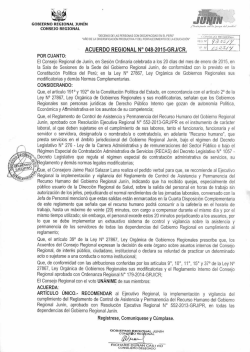 acuerdo regional n° 048-2015-grjicr.