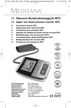 DE Oberarm-Blutdruckmessgerät MTS