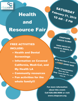 Health Resource Fair Health Resource Fair