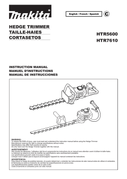 hedge trimmer taille-haiess cortasetos htr5600 htr7610
