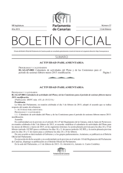 Boletín 57/2015 - Parlamento de Canarias