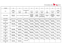 EMCS Schedules