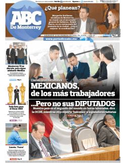 MEXICANOS, - Periódico ABC de Monterrey