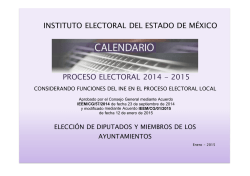 consulta_CALENDARIO PROCESO ELECTORAL 2015