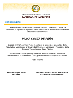 obituario - Universidad Central de Venezuela